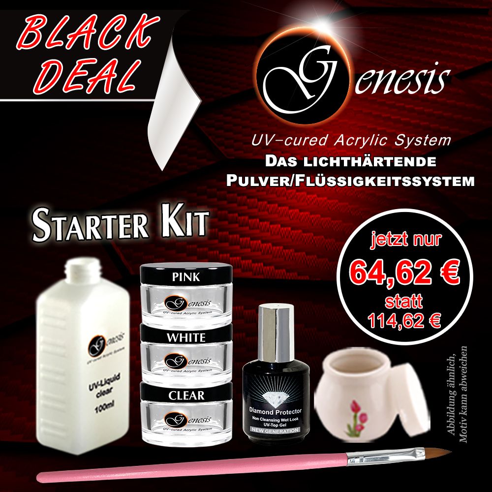 BLACK DEAL: Genesis UV-cured Acrylic System Starter Kit